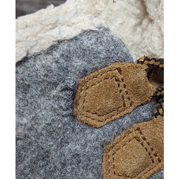 Sorel Women's Gray Navy Felted Out and About Duck Boots Size 6 - Picture 5 of 7